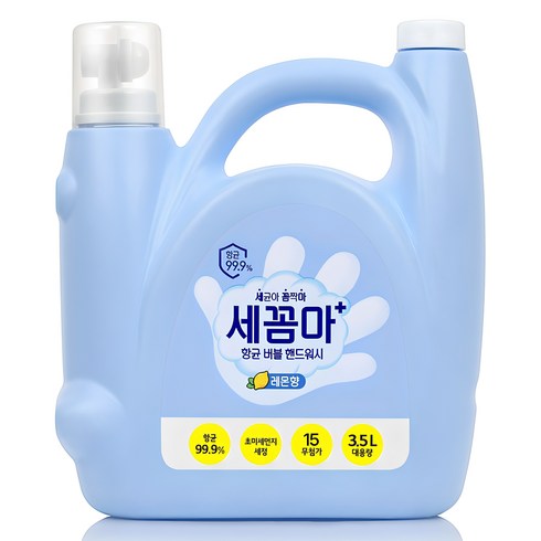 세꼼마3.5 - 온더바디 세꼼마 항균 버블 핸드워시 레몬향, 3.5L, 1개