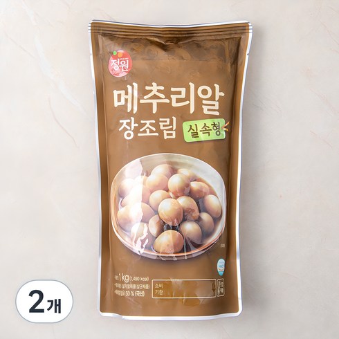 정원 메추리알 장조림, 1kg, 2개