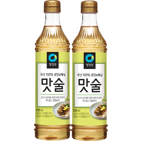 맛술 - 청정원 맛술, 830ml, 2개