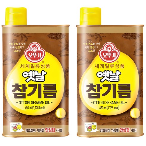 만나프레시참기름 - 오뚜기옛날 참기름, 450ml, 2개