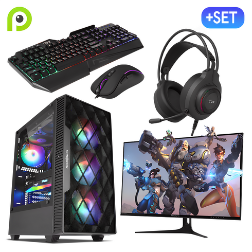 발로란트pc - 피씨오브플레이어 컴퓨터 게이밍 조립컴퓨터 올인원 풀세트 모니터포함 고사양PC 오버워치 피파, 기본형, 풀세트 01번