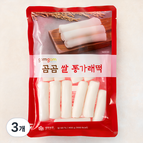 쌀 가래떡 - 곰곰 쌀 통가래떡, 400g, 3개