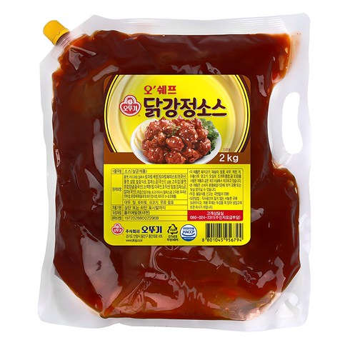 닭강정소스 - 오뚜기 오쉐프 닭강정소스, 2kg, 1개