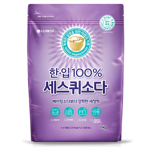 워싱소다 - 한입 세스퀴소다 세제, 1kg, 1개