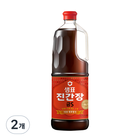 샘표간장 - 샘표 진간장 금S, 1.7L, 2개