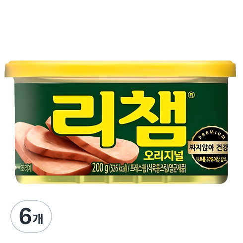 햄 - 리챔 오리지널, 200g, 6개