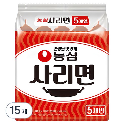 라면사리 - 농심 사리면 110g, 15개