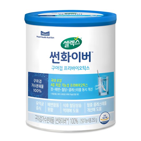 식이섬유 - 셀렉스 썬화이버 구아검 프리바이오틱스, 250g, 1개