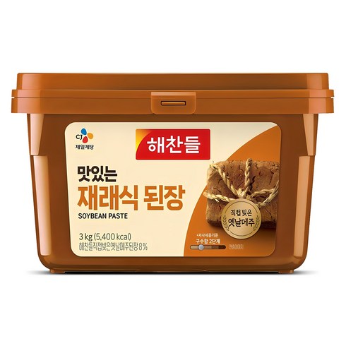 재래식된장 - 해찬들 맛있는 재래식 된장, 3kg, 1개