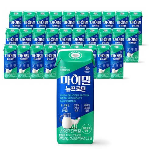 마이밀뉴프로틴 - 마이밀 뉴프로틴 산양유, 190ml, 30개