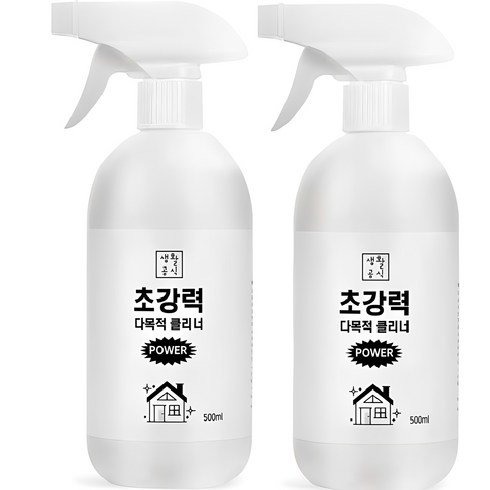 바닥클리너 - 생활공식 초강력 다목적 클리너, 500ml, 2개