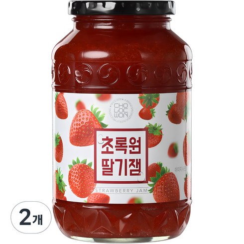 대용량딸기잼 - 초록원 딸기잼, 1kg, 2개