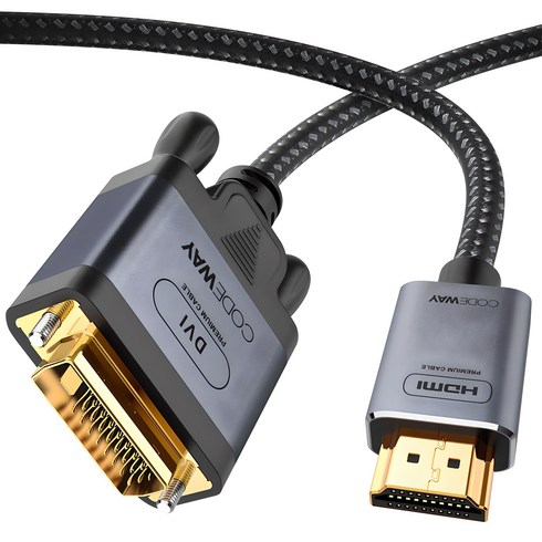 hdmitodvi - 코드웨이 HDMI to DVI 모니터 케이블 4K 60Hz, 2m, 1개