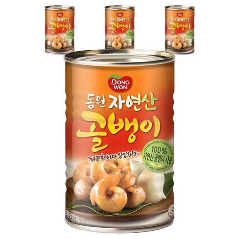 골뱅이캔 - 동원 자연산 골뱅이, 400g, 4개