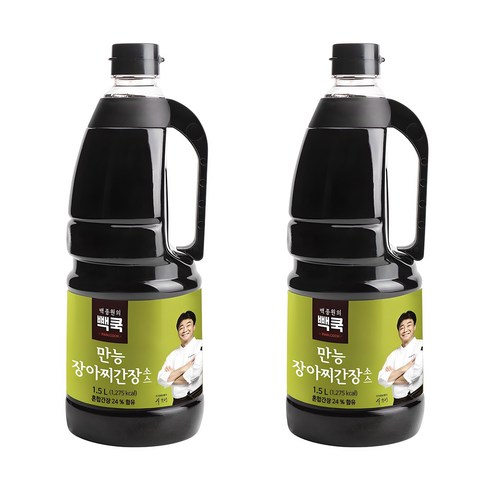 장원담 - 더본코리아 빽쿡 만능 장아찌 간장소스, 1.5L, 2개