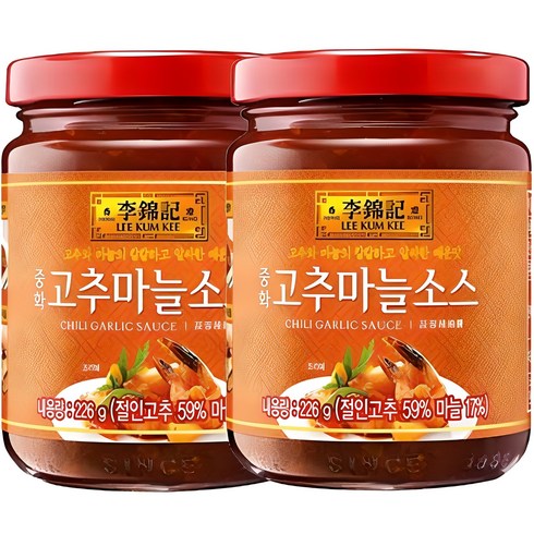 칠리갈릭소스 - 이금기 오뚜기 중화 고추마늘 소스, 226g, 2개