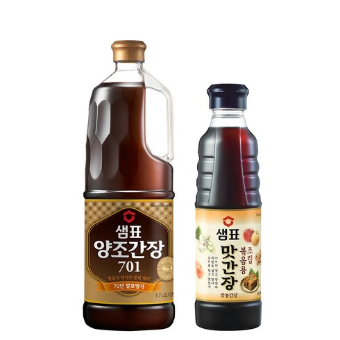 샘표701 - 샘표 양조간장 701 1.7L + 맛간장 500ml, 1세트