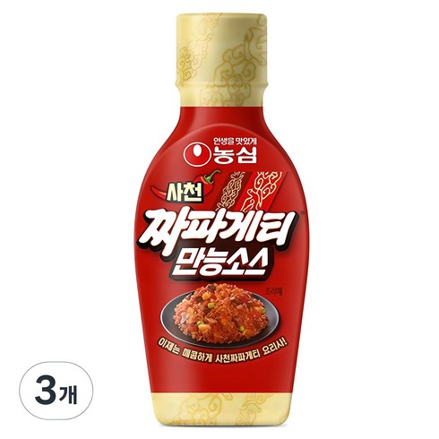 짜파게티소스 - 짜파게티 사천식 만능소스, 280g, 3개