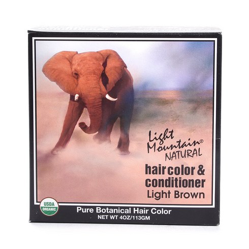 라이트마운틴 헤어 컬러 앤 컨디셔너 113g, Light Brown, 1개