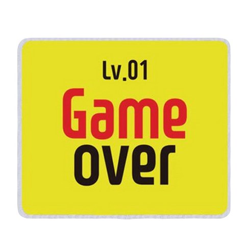 마우스패드 GAMEOVER, 사각, 1개