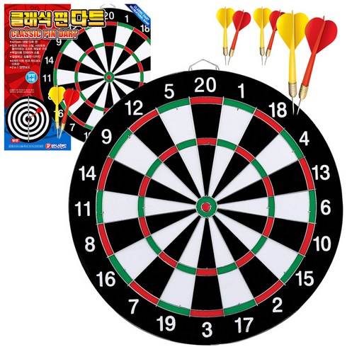 바니랜드 클래식 핀 다트, 혼합색상, 1세트
