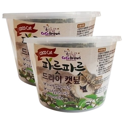 디엔씨 파릇파릇 드라이 캣닢, 2개