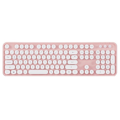 엑토 레트로 무선 키보드 KBD-48, 1개, 핑크