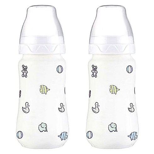 로열세브르 젖병 기프트세트 03 280ml ani 2개, 백색,전사디자인칼라