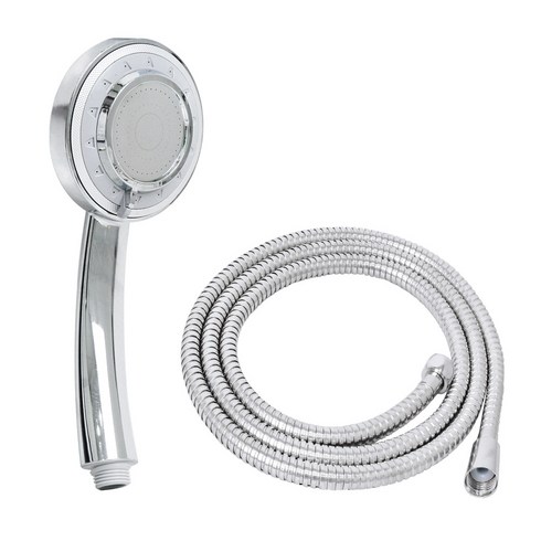 코시나 3단 마사지 샤워기 + 2m 호스 세트, 1개