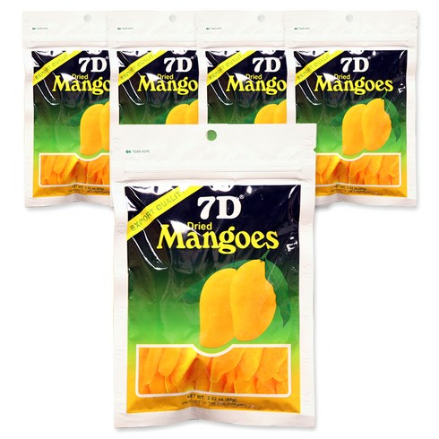 건망고 - 7D 건조망고, 80g, 5개