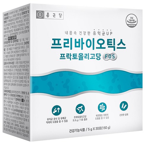 종근당 프리바이오틱스 프락토올리고당 FOS, 150g, 1개