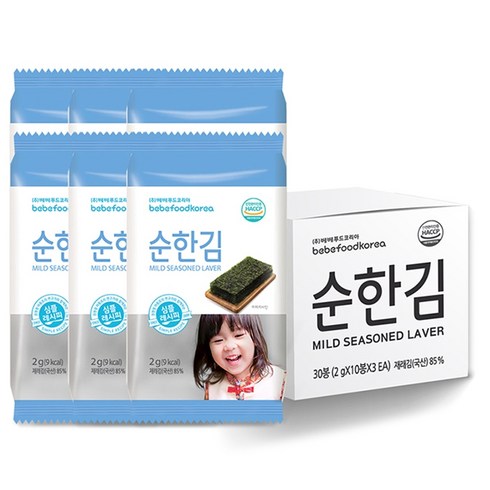 베베푸드 순한김, 조미김, 30봉