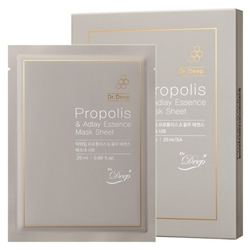 2023년 가성비 최고 리터니티 율무팩 - 닥터딥 프로폴리스&율무마스크팩 25ml, 10매, 1개