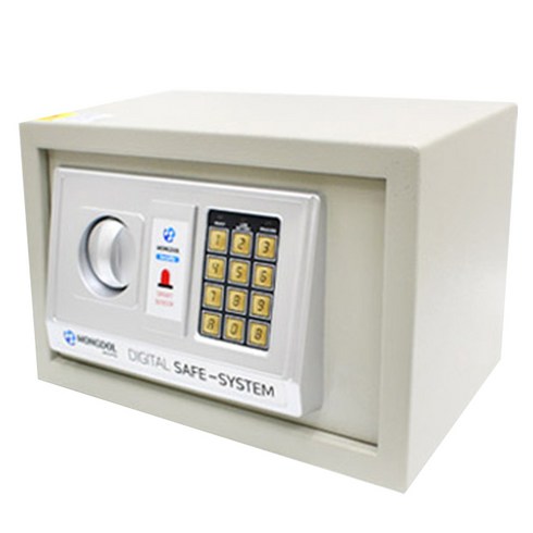 오에이데스크 디지털 충격 감지 안전 금고 20, 화이트