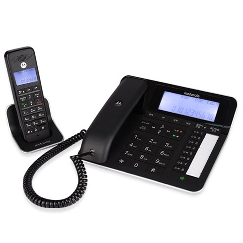 모토로라 유무선 전화기 C7201A, C7201A(블랙)