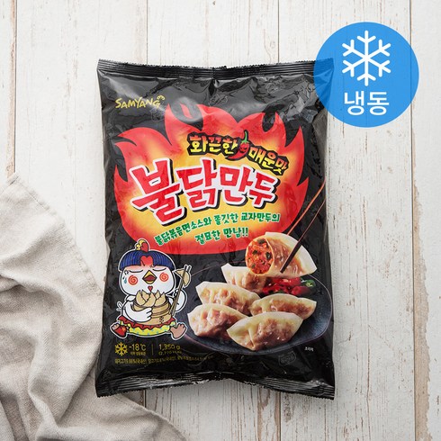 삼양 불닭만두 (냉동), 1350g, 1개