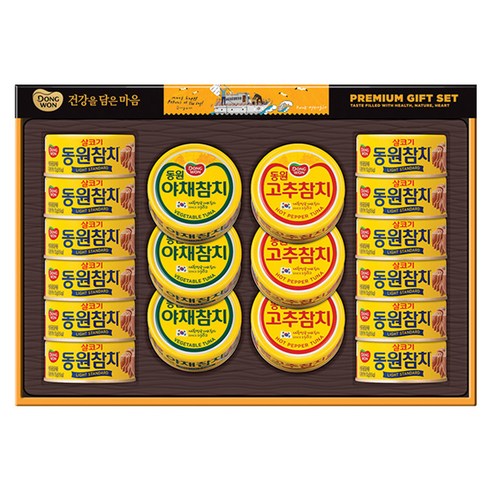 동원 선호 참치 통조림 선물세트 + 쇼핑백, 1세트
