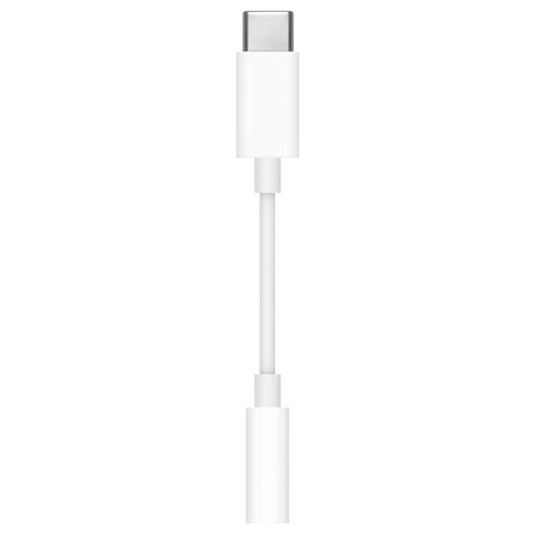 Apple 정품 USB C to 3.5mm Headphone Jack Adapter, 화이트, 1개