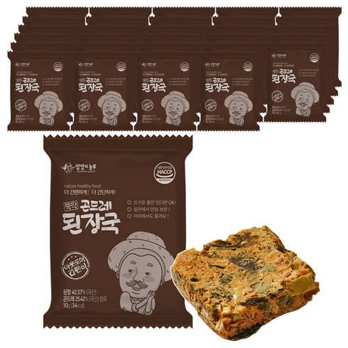 양양의농부 뚝딱 즉석 곤드레 된장국, 10g, 30개