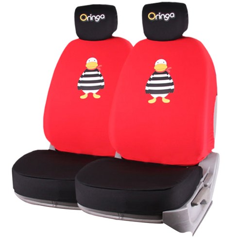 세경사 오링가 차량용 앞좌석 패션시트, 레드, 1세트
