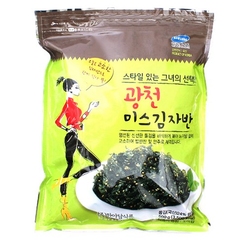 미스 김자반 - 한아담식품 광천 미스 김자반, 500g, 1개