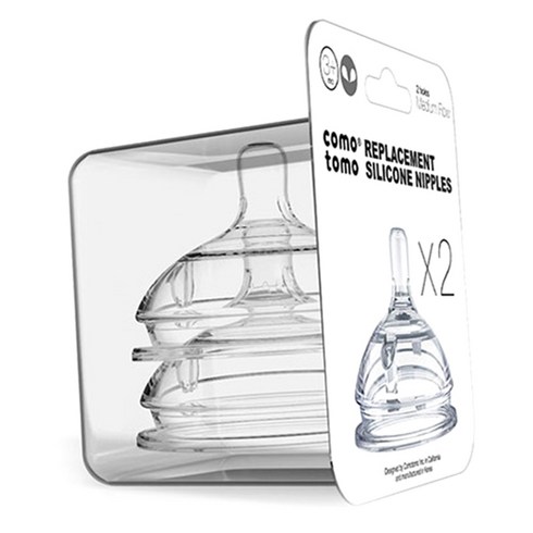 코모토모 젖꼭지 2단계, 화이트, 2개입