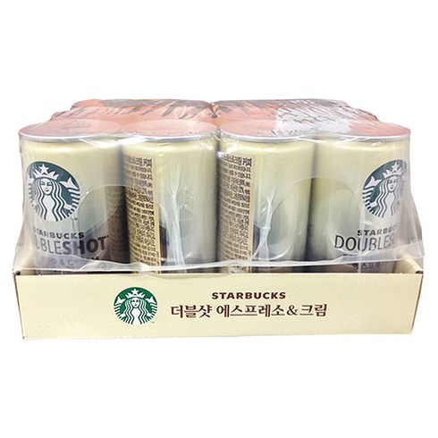 스타벅스 더블샷 에스프레소&크림 커피, 200ml, 12개