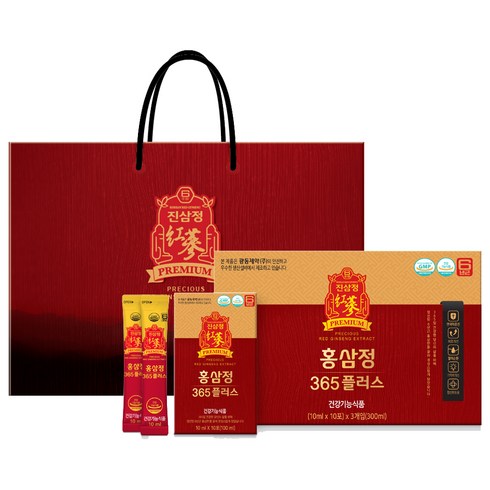 진삼정 홍삼정 365플러스 10ml x 30p + 쇼핑백, 1개