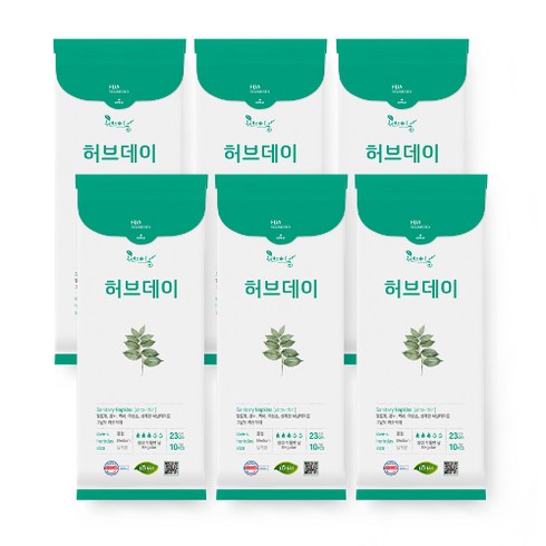 허브데이 중형 생리대 날개형, 10개입, 6개