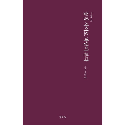 꽃잎 사이로 바람이 분다:신이 이은경 두 번째 시집, 생각나눔