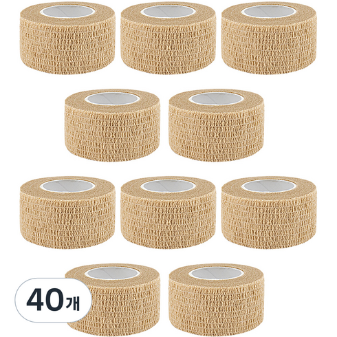 압박밴드 - 제이메디케이셔널 자가 점착 압박 밴드 2.5cm x 4.5m, 1개입, 40개