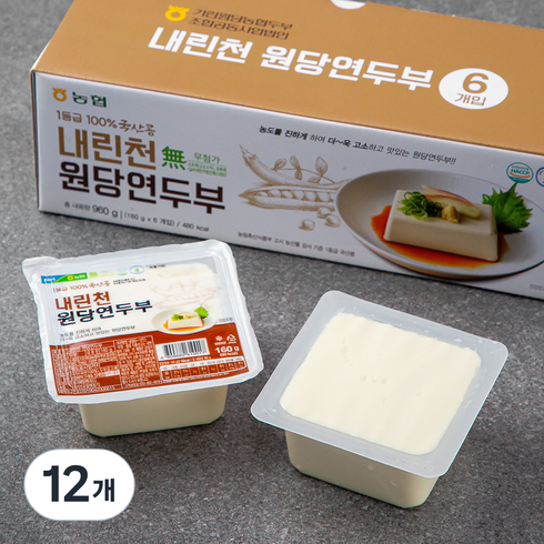 내린천원당 연두부, 160g, 12개