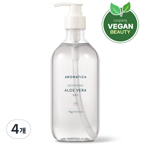 아로마티카 수딩 알로에 베라 젤, 500ml, 4개