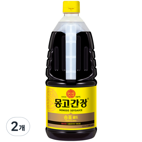 몽고간장 송표 골드, 1.5L, 2개